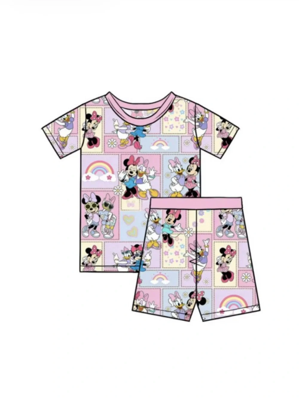 BAMBOO Pink Minnie & Daisy Short Set